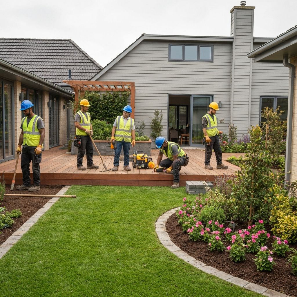 Équipe BM Constructions sur chantier